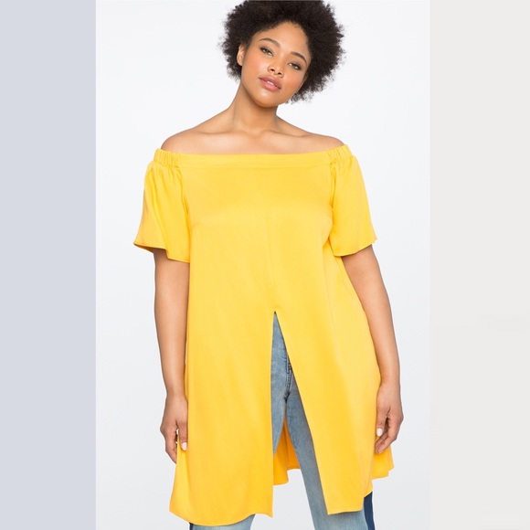 NWT Eloquii Black Over the Shoulder Top Sz 18 - Picture 8 of 8